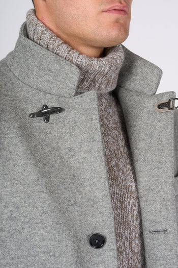 Cappotto Lana Grigio Chiaro Uomo - 2