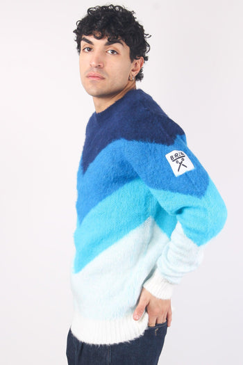 Girocollo Chevron Garzato Turchese - 6