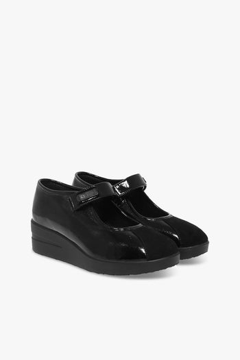 Décolleté AGILE in vernice e camoscio nero - 5