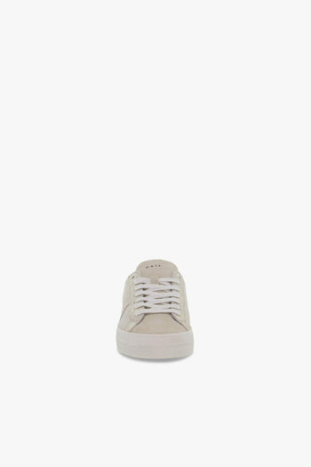 Sneakers HILL LOW STARDUST PLATINUM in laminato e nabuk platino e beige - 4