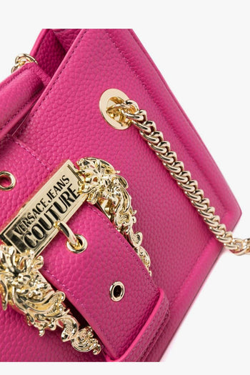 Borsa Viola Donna a spalla con fibbia - 4