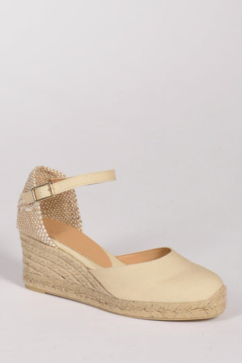 Espadrillas Zeppa Beige Chiaro/beige Donna - 3