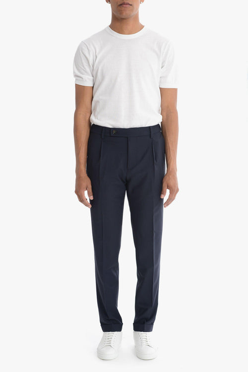 Pantalone Blu Uomo Retro - 1