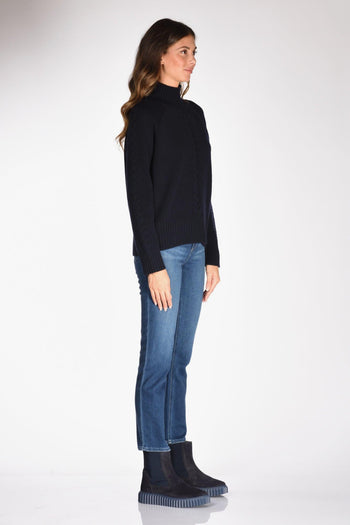 Maglia Lupetto Blu Donna - 4