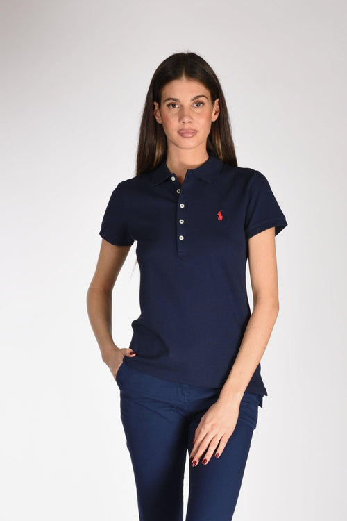 Polo Colletto Blu Donna