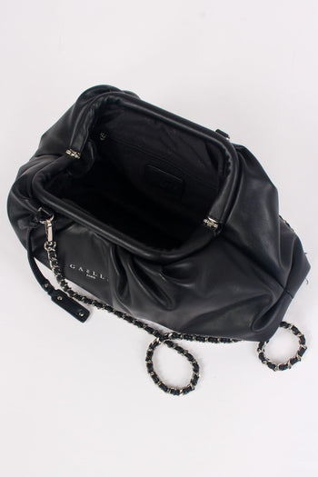 Maxi Pochette Liscia Nero - 5