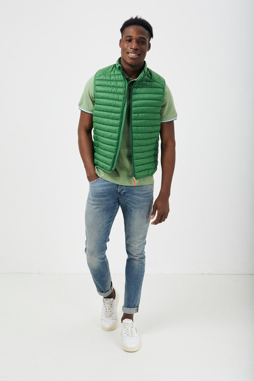 Adamus gilet smanicato verde
