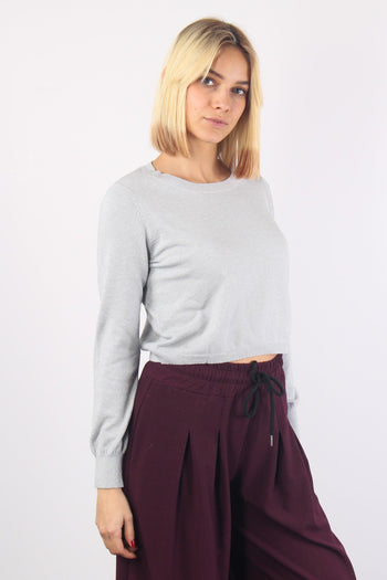 Maglia Scatoletta Lurex Grigio - 4