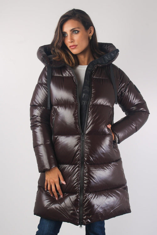 Isabel Piumino Lungo Laccato Brown Black
