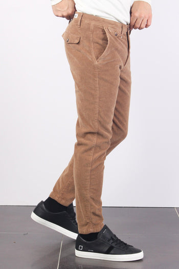 Pantalone Chino Velluto Cammello - 4