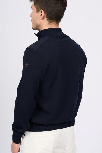 Maglia Bottoni Blu Uomo - 4