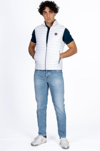 Smanicato Piuma Bianco Uomo - 4