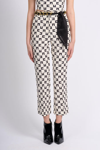 Pantalone Trombetta Logo Burro/nero Donna - 3