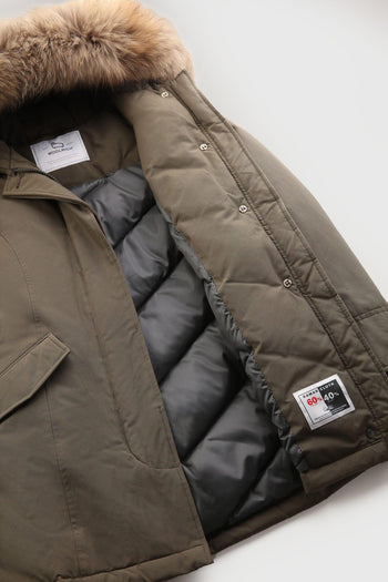 Arctic Parka Piumino Verde Militare con Pelliccia di Procione - 9