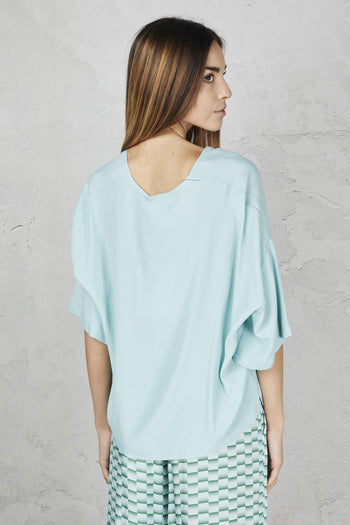 Maglia fluida in misto seta - 7
