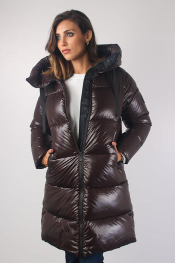 Isabel Piumino Lungo Laccato Brown Black - 3