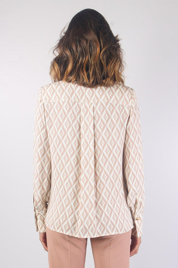 Camicia Fantasia Logo Nudo/burro - 3