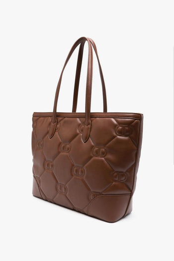Borsa Marrone Donna tote matelassé - 2
