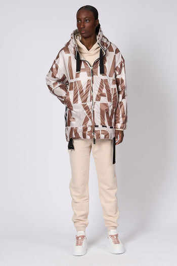 Piumino Greenlo Logo Ecru Donna - 5