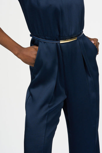 Tuta Pino Satin Blu Scuro Donna - 7