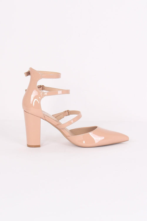 Decolette Punta 3 Fibbie Nude