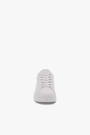 Sneakers LOW TOP LEVEL UP in pelle e crystal bianco e argento - 4