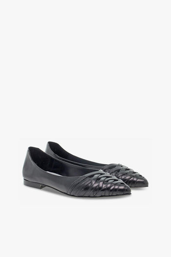 Décolleté GUCCI FLAT in pelle nero - 5