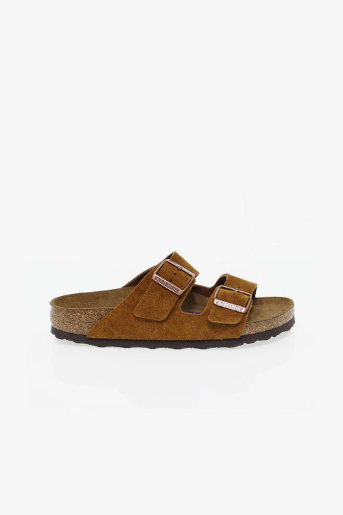 Sandalo basso ARIZONA SOFT FOOTBED in camoscio ocra