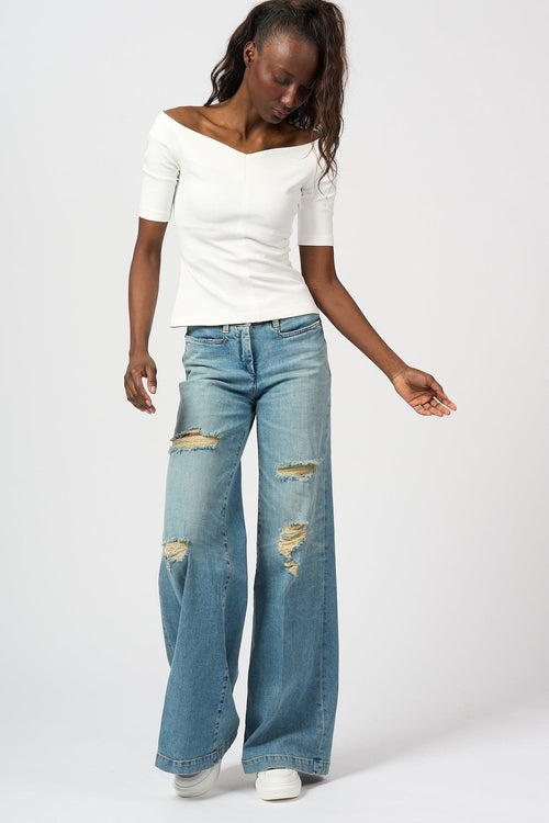 Jeans Levant Rotture Denim Donna - 2