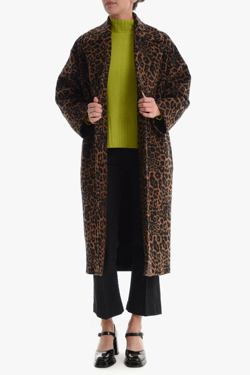 Cappotto Marrone Donna maculato