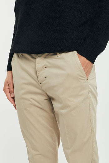 Pantalone chinos slim raso beige 233151-245 - 6