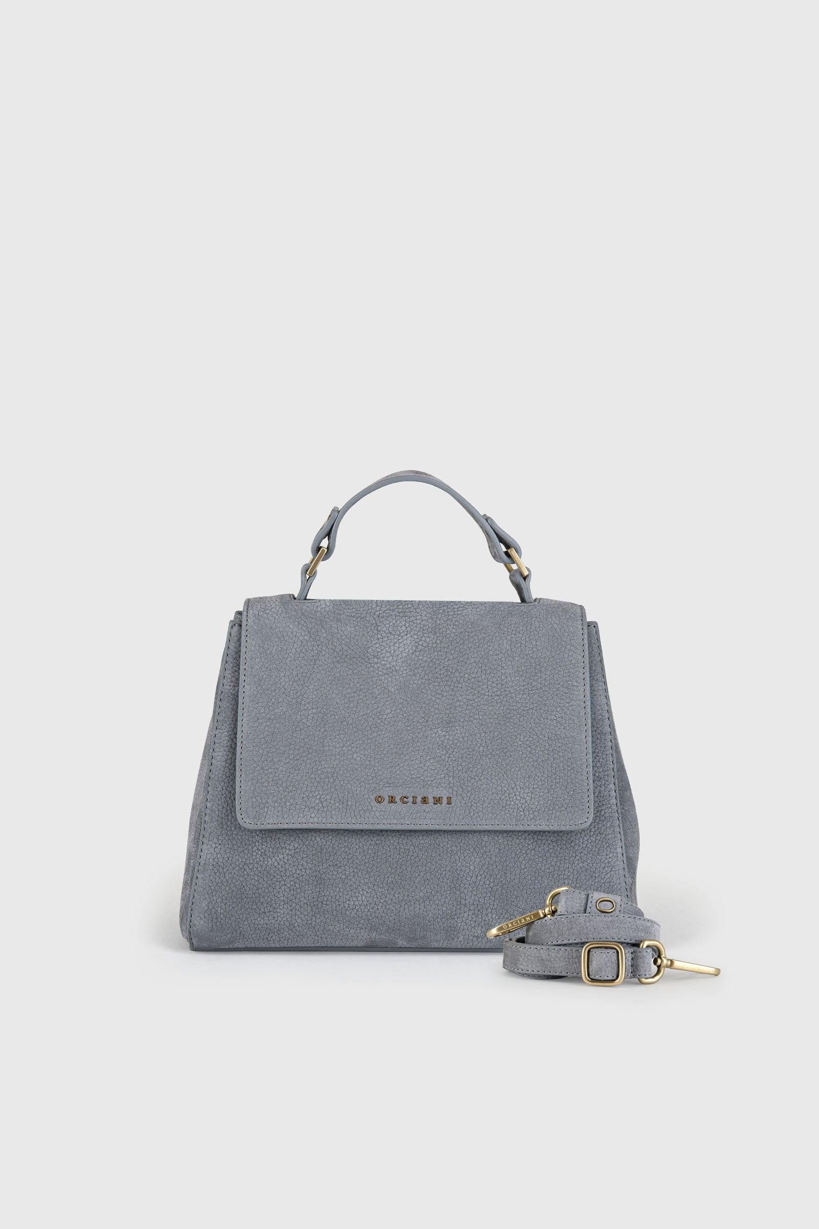 Borsa Sveva Piccola Nabucco Ball Pelle Grigio su Progetto Seta