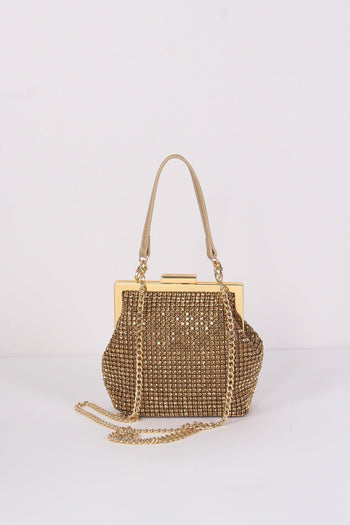 Borsa Cup Strass Metallo Oro - 3