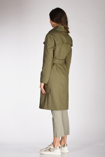 Trench Cintura Verde Donna - 5