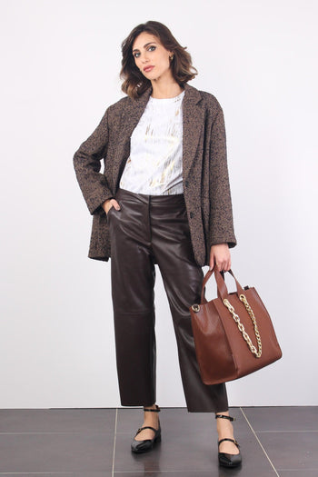 Blazer Spinato Inserto Lurex Moro/blu - 4