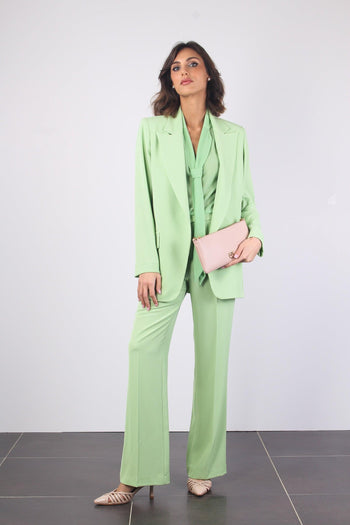 Giacca Sciallata No Bottoni Verde - 5