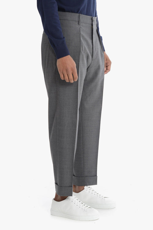 Pantalone Grigio Fumo Uomo Chiaia - 2