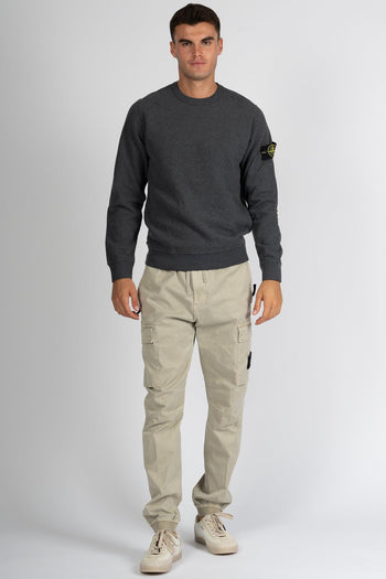 Felpa Giro Grigio Melange Uomo - 2