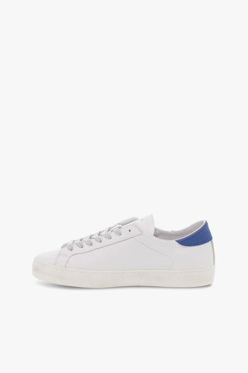 Sneakers HILL LOW CALF WHITE-BLUETTE in pelle bianco e bluette - 3