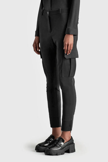 Pantalone Winter Skinny Cargo Wom Nero Donna - 3