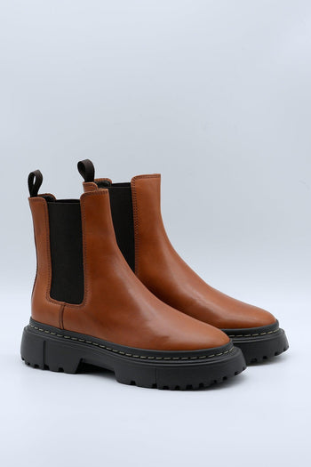 Chelsea Boot Pelle Cuoio Donna - 2