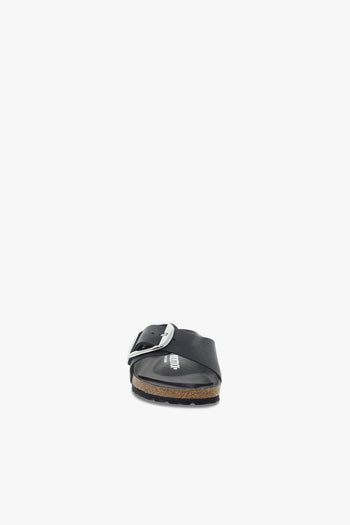 Sandalo basso MADRID BIG BUCKLE in pelle nero - 4