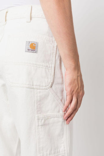 Pantalone Straight Cotone Bianco - 2