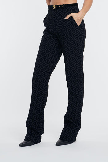 Pantalone con Cintura Nero Donna - 2