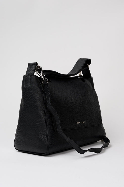 Borsa Sveva Media in Pelle Nero - 2