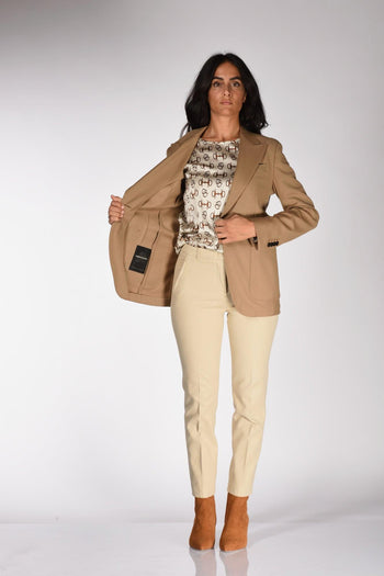 Blazer Monopetto Beige Donna - 6