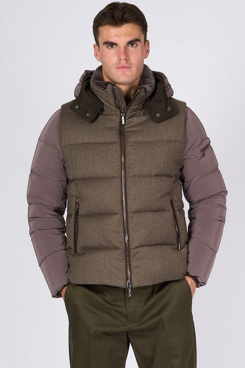 Piumino/Gilet Casciano Bomber Cacao Uomo