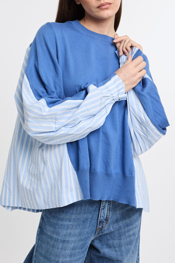 Maglia in cotone e popeline - 3