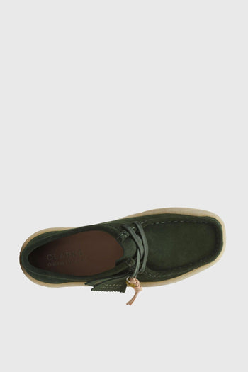 Clarks Wallabee Cup Scarpe in Pelle Verde Scuro - 6