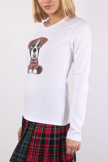 T-shirt Bulldog Check Ml Bco Box.dog - 6